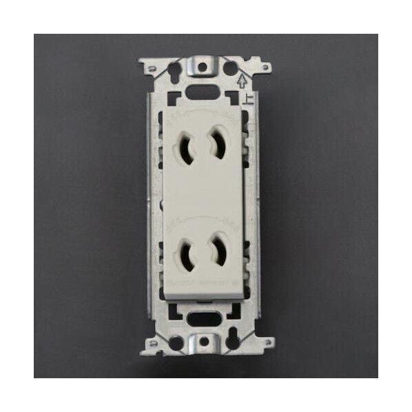 125V/15A埋込コンセント(2口/抜け止め)