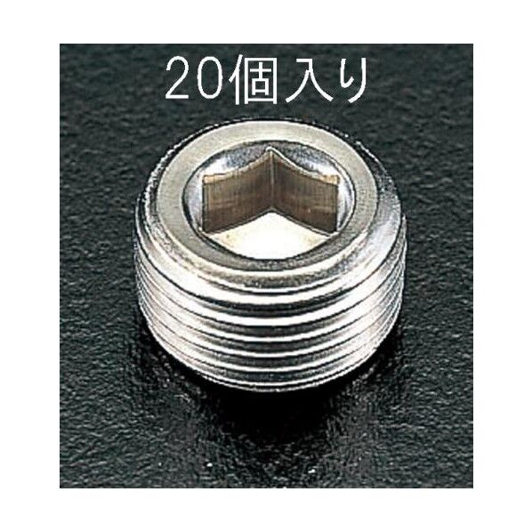 1/2 テーパーネジプラグ[ステンレス][20コ]