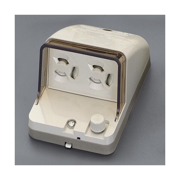 100V/15A防水コンセント(接地抜止2個)