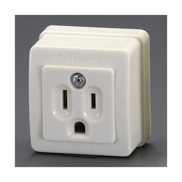 125V/15A角型コンセント(1口/接地付)