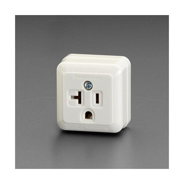 125V/20A角型コンセント(1口/接地付)