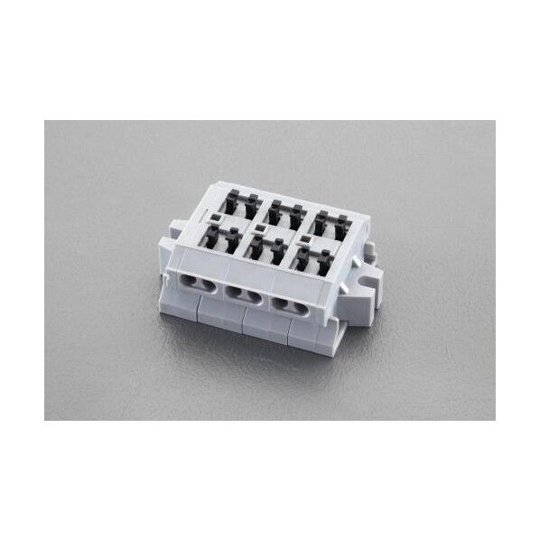 4極[DC300V/10A]スクリューレス端子台 奥行30×高さ18.6mm EA940DM-84