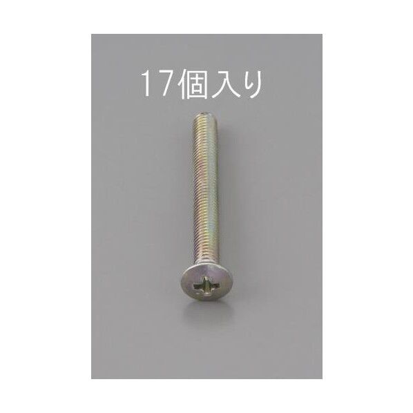 M4x25mm[三価クロメート]丸サラ頭小ネジ(17コ) EA949NC-425 1