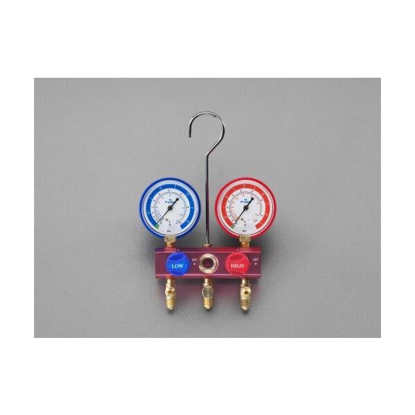 ゲージマニホールド(ボールバルブ式/R32・R410a) EA101WA 1