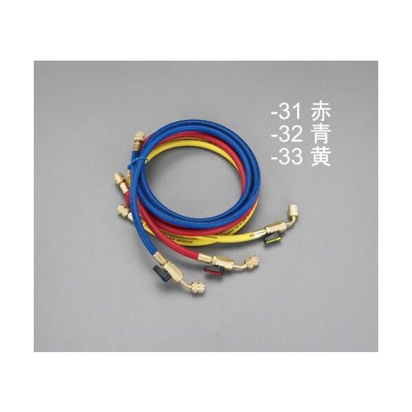 150cmボールバルブ付チャージングホース 赤 EA104AK-31