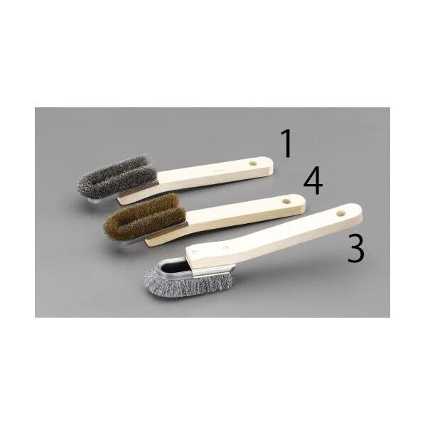 225mm柄付ブラシ(スチール製/2行・曲) EA109KD-1 1