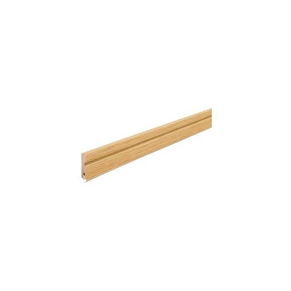ウッドワン 巾木 M型 長さ3,900×幅30×厚さ7mm パールホワイト(木目柄なし) DJBM13-PW 10本...