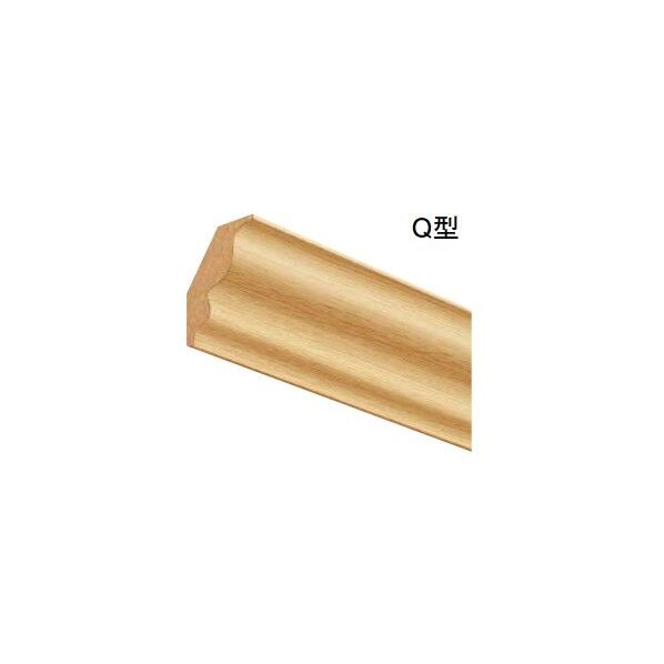 ウッドワン 廻り縁 Q型 長さ3,900×幅40×厚さ30mm ライトクリア(オーク柄) DIBQ03-LC 1本