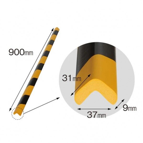 安心クッションL字型90cm小油面トラ柄
