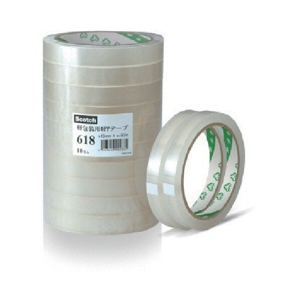 スコッチ 軽包装用OPPテープ 618 24mmX70m 618 24X70 1点x72巻