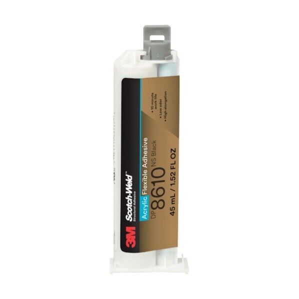 3M(スリーエム) Scotch-Weld(TM) 二液混合型アクリル接着剤 DP8610NS ブラック 45ml DP8610NS 45ML 1点×12個...