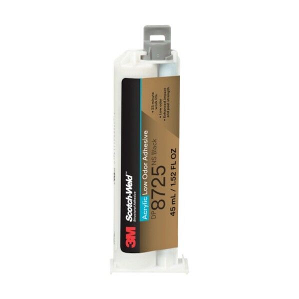 3M(スリーエム) Scotch-Weld(TM) 二液混合型アクリル接着剤 DP8725NS ブラック 45ml DP8725NS 45ML 1点×12個...