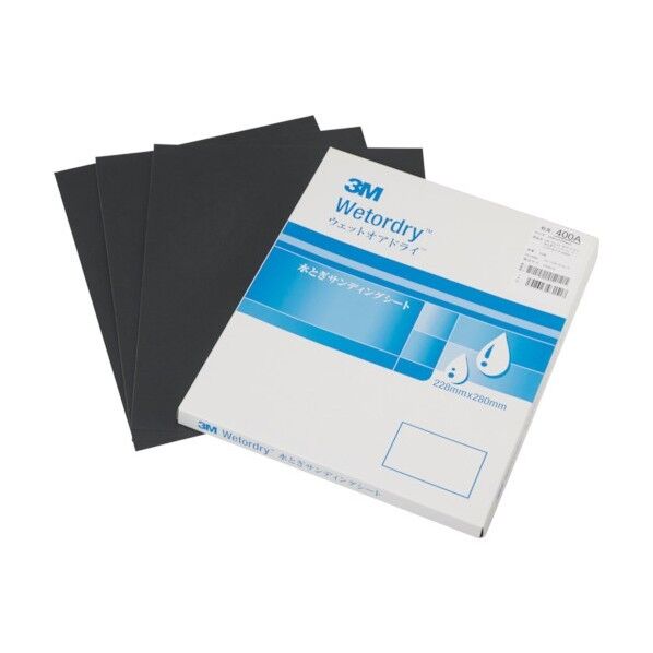 3M(スリーエム) 水とぎサンディングシート 228X280mm #2500 M/SHT 2500 401Q 1点 x 100枚...