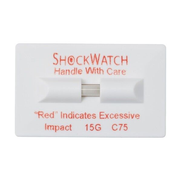 ショックウォッチ 落下衝撃検知クリップ C-75 極低衝撃用 SW C75 1点x100個