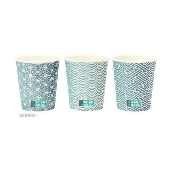 日本の地紋カップ205ml C20100JMN 100個x25パック