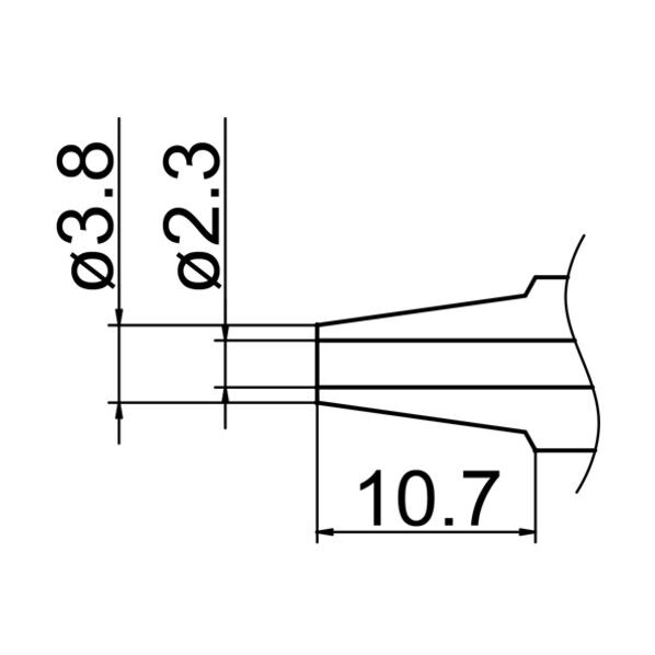 白光 FM-2024用ノズル 2.3mm N1-23 1点