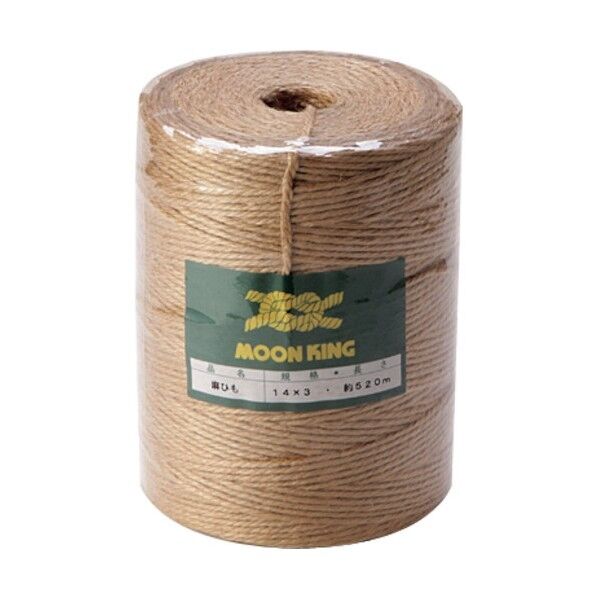 大玉 麻ひも 茶(約)2.5mm×520m×900g 22-8403 1点x10巻