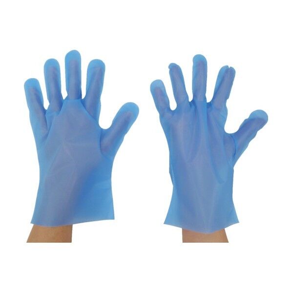 東京パック エンボス手袋五本絞り化粧箱L ブルー BGK-L 200枚×20箱...