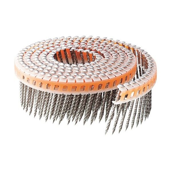 斜めプラ連結釘 ステンレス スクリング 丸頭 1.83X38 3188380 1点x20巻