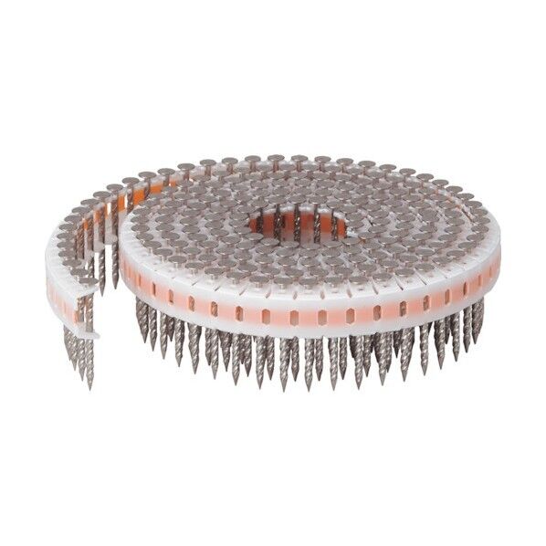 若井産業 垂直プラ連結釘 ステンレス スクリング 平頭 1.60X25(190) 6025SDH 1点×10巻...