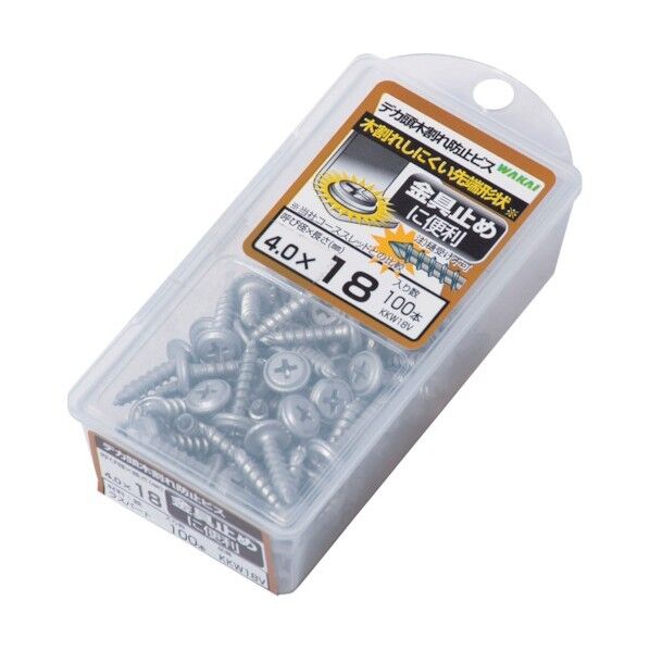 デカ頭木割れ防止ビス ハーフバリューパック 4.0×25 KKW25V 90本x5パック