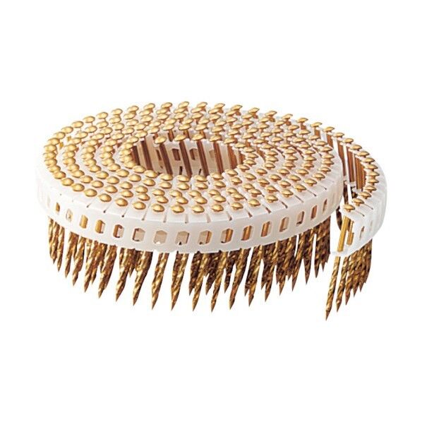 斜めプラ連結釘 真ちゅう スクリング 丸頭 1.8×32 W803200 1点x20巻