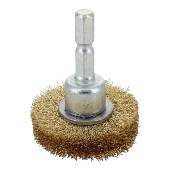 H&H 六角軸ホイールブラシ 真鍮線 38mm BWB-38 1点