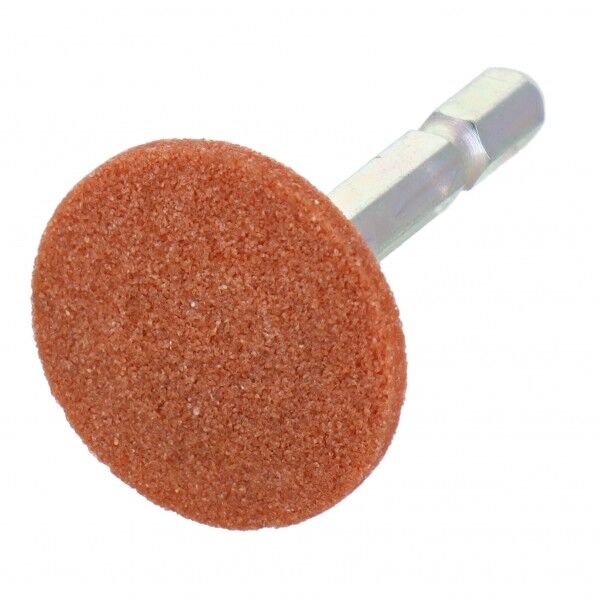 H&H 六角軸軸付砥石 ソロバン型 #60 32x8mm WA6-28 1点