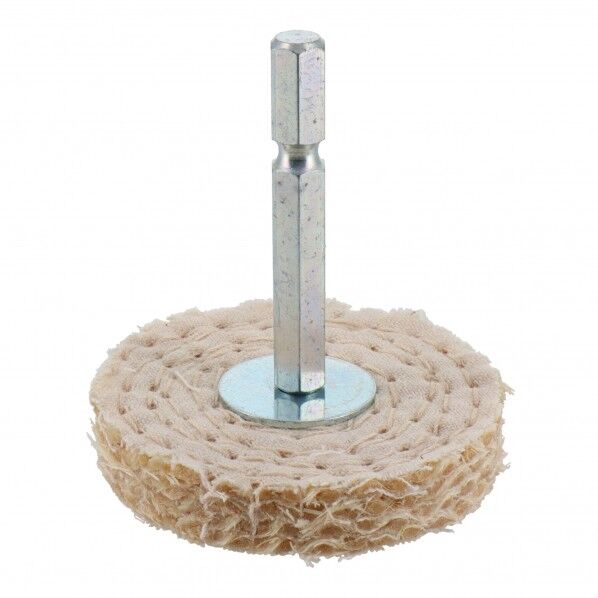 H&H 六角軸軸付ステンレス研磨用バフ 50mm HAS6-50 1点