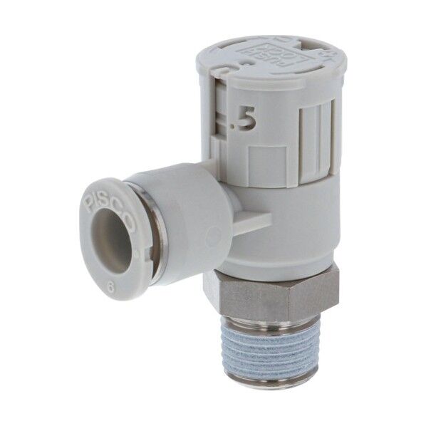 スピードコントローラダイヤル付タイプ エルボ メーターアウト制御 流量:標準タイプ JSGC12-04AW 1点