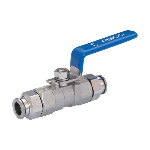 SUS316相当ボールバルブ 1ピース、レデューストボアタイプ SUS316ワンタッチ継手付タイプ NSBV10-88 1点