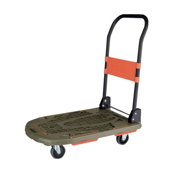 TRUSCO 樹脂台車 カルティオ(新型) 780X490 折畳 オリーブドラブ オリーブドラブ MPK-780-OD 1台...
