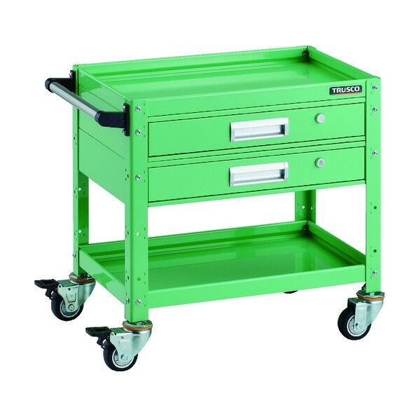 バーディワゴン 600X400 引出付 ウレタン車輪 YG色 BDW-662V2U-YG 1点