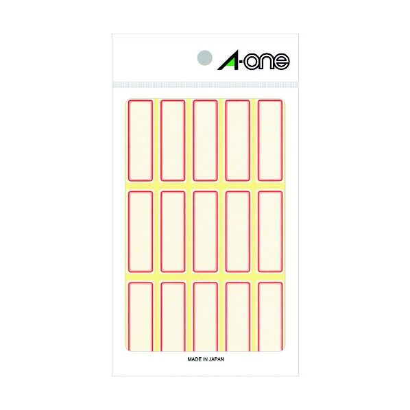セルフラベル 赤枠 03004 1p