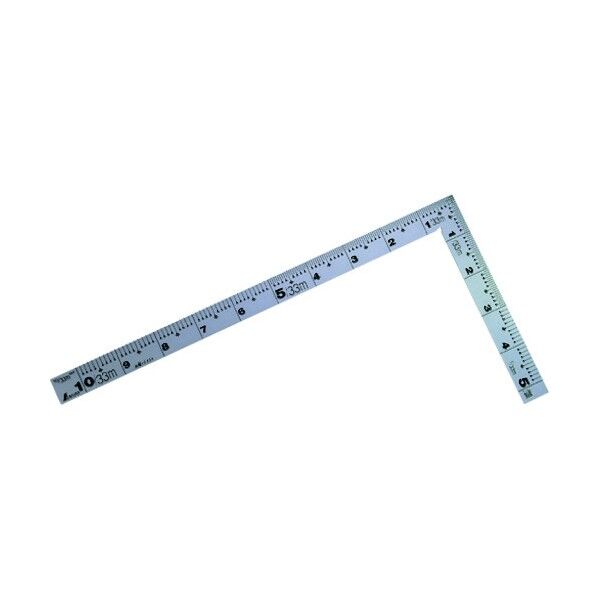 曲尺厚手広巾表裏尺相当目盛(さしがね) 1尺 10464 1点