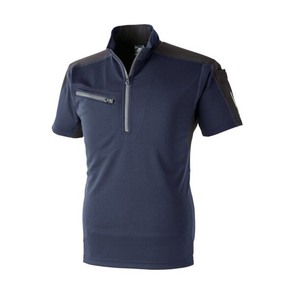 ZIP半袖ポロ
