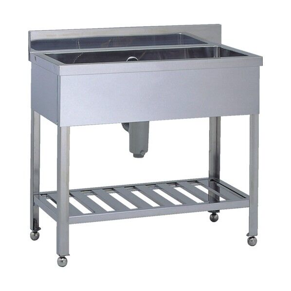 1S75-45C ステンレス製1槽シンク 奥行450mm SUS430 10-1104-21 1点