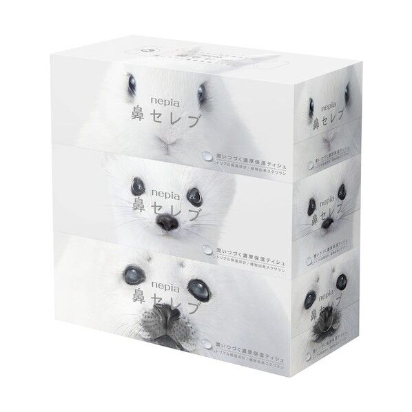 王子ネピア 鼻セレブティシュ200W3コパック 17136-62663-63114 1点