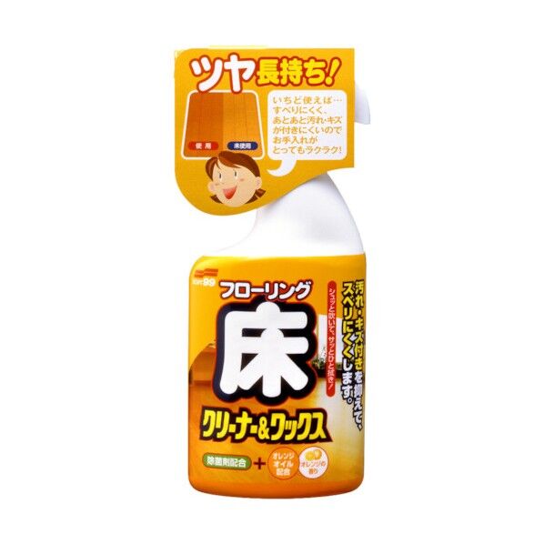 ツヤ長持ち！フローリング床クリーナー&ワックス 400ml 1点