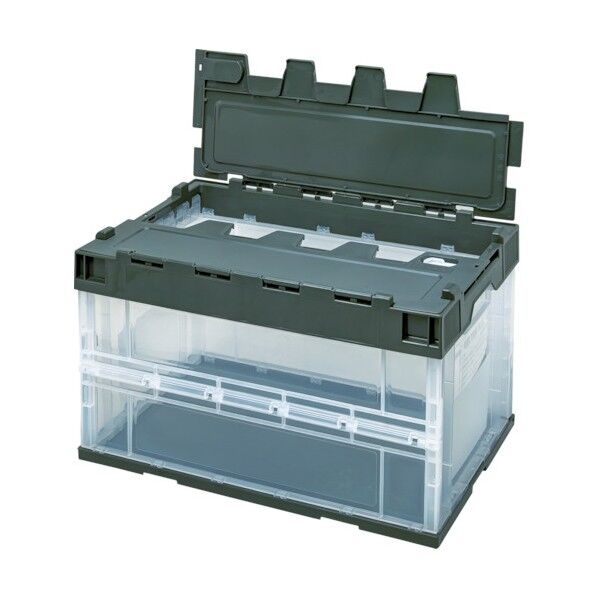 積水 ロック付フタ一体型オリコン OC-50L 透明OD 1点