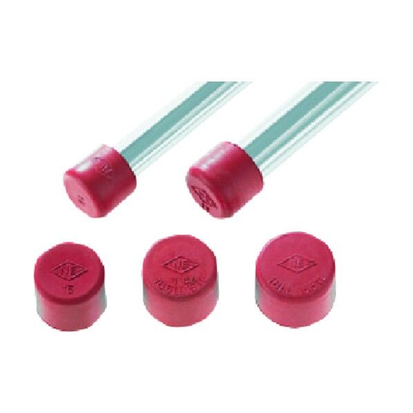 カブセ式ゴム栓 赤 TR-12 717-03-20-05 100個