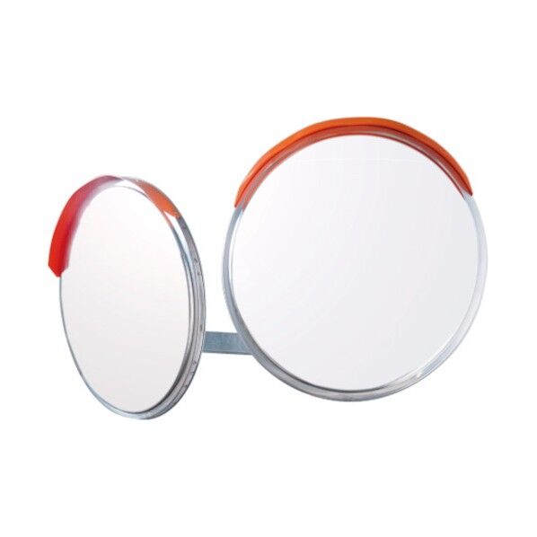 カーブミラーW丸型ポールなし ステンレス製