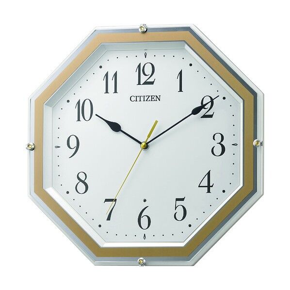 電波 壁掛け時計 連続秒針 白 305x305x47.2 8MY544-003 1個