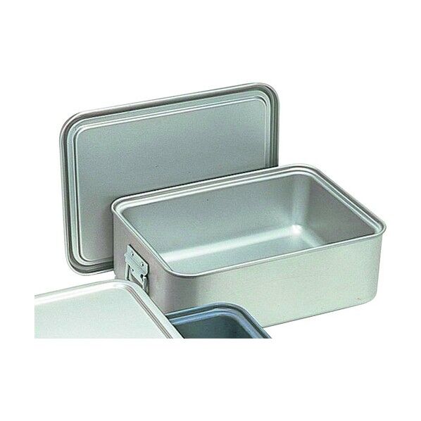 オオイ金属 アルマイト 角型二重米飯缶 (蓋付) 264-A ABI101 1個