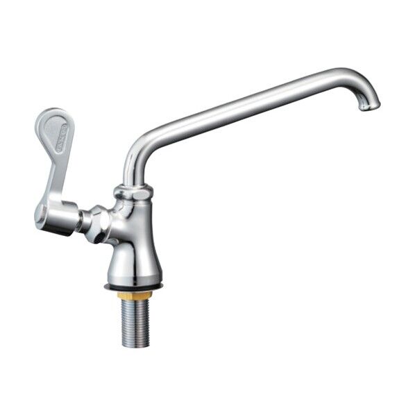 厨房用立形上向自在水栓(左ハンドル)