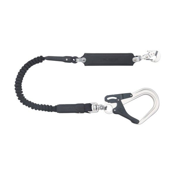ハーネス用ランヤード蛇腹シングルL8