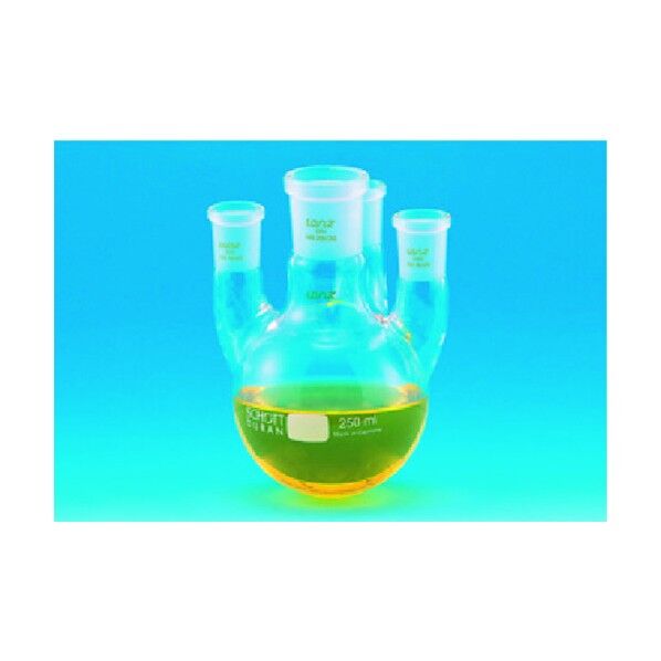 共通四口フラスコ 500mL 29-19/26 981-15-42-02 1点