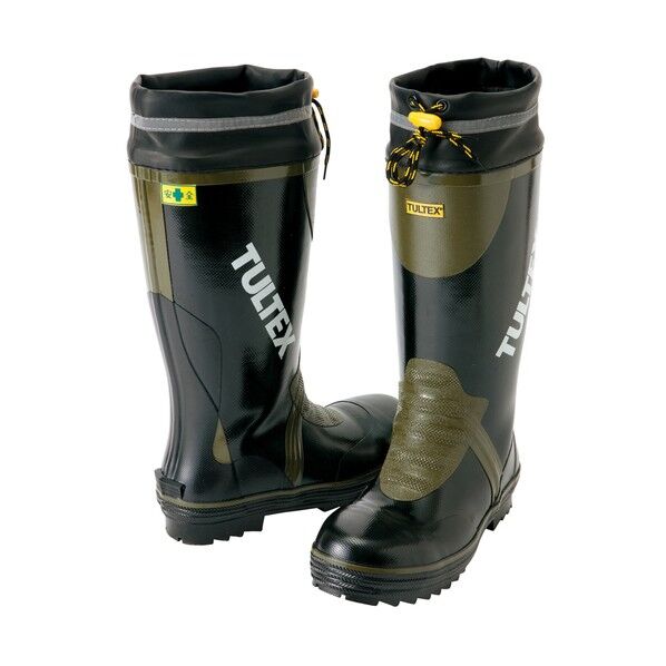 糸入安全長靴 ブラックXグリーン AZ4703-010-26.0 1点