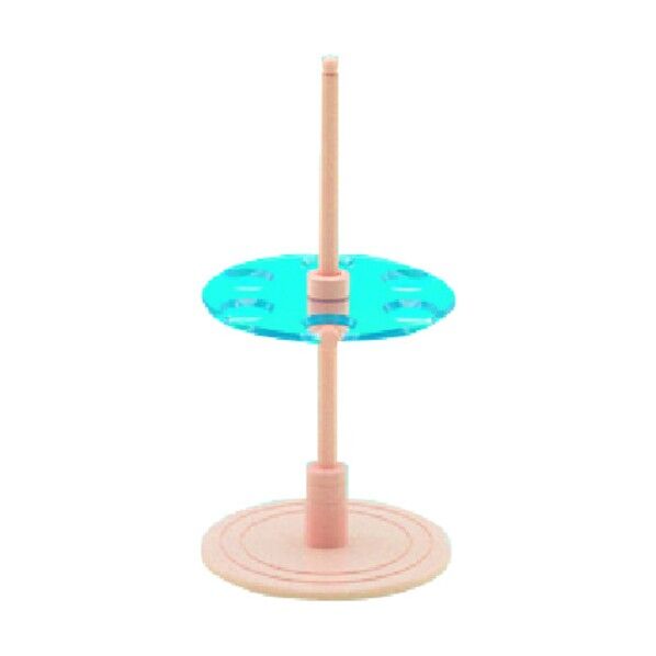 分液ロート台回転式100×6個掛 PVC 405-51-42-06 1点