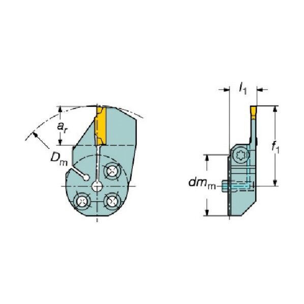 コロターンSLコロカット1・2用突切り・溝入れブレード